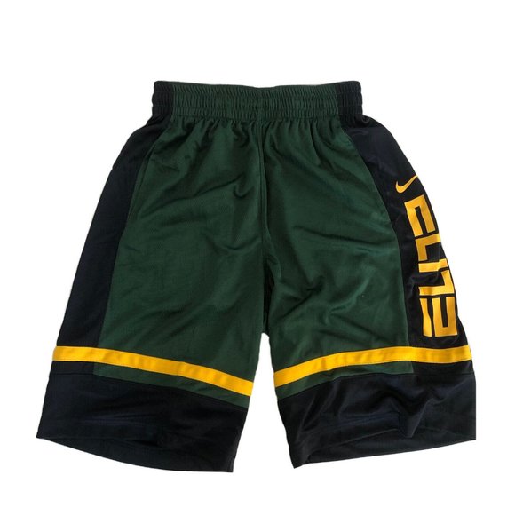Nike Men's Elite Basketball Shorts 'Green/Yellow' CV4888-375